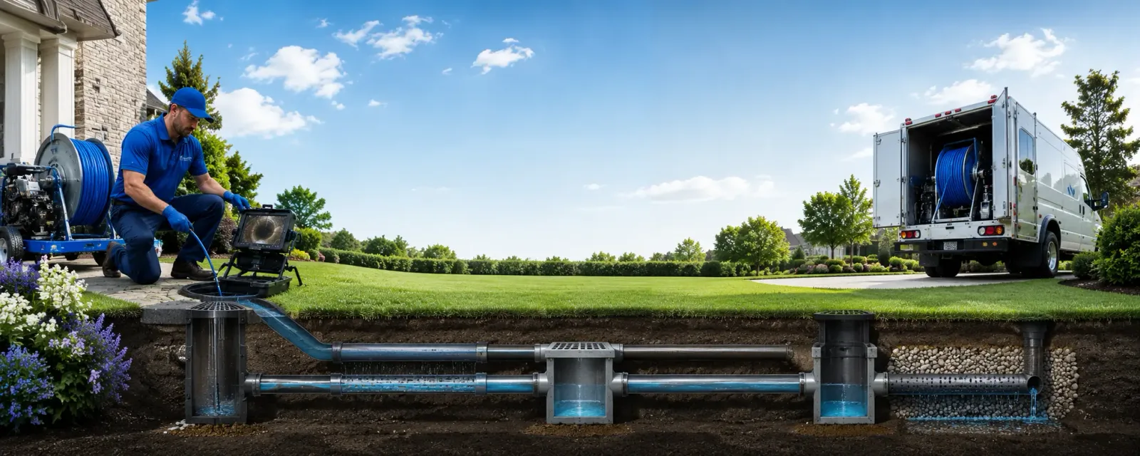 Outdoor drain cleaning information for Hanover, VA
